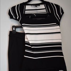 Whitehouse Black market knit shirt dressy /casual